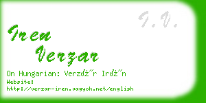 iren verzar business card